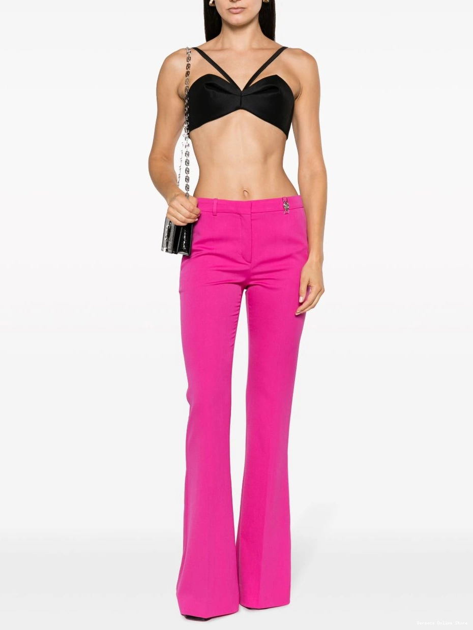 Affordable crop top Women Versace bustier gathered 0804